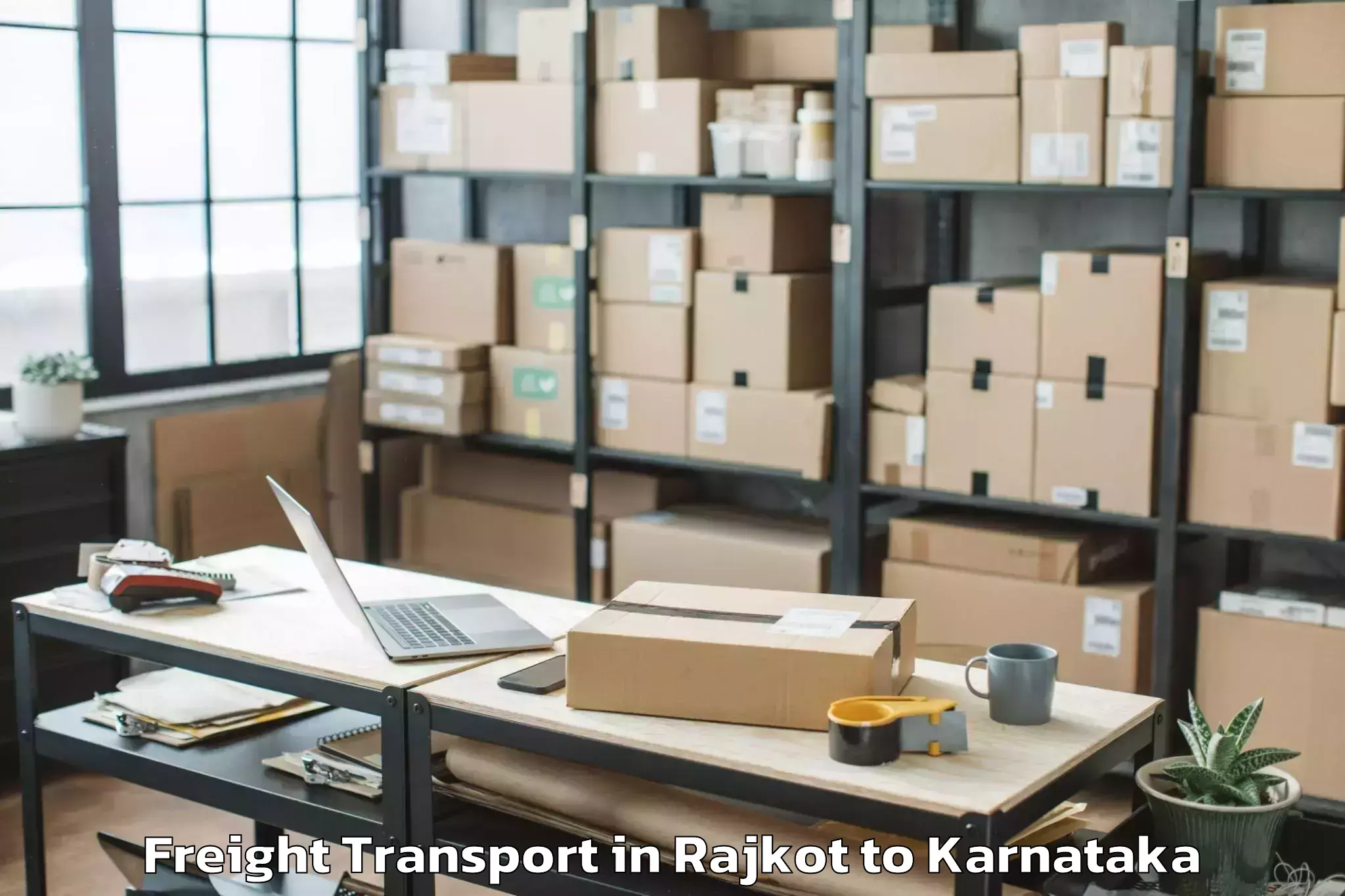 Expert Rajkot to Honnali Freight Transport